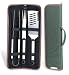 Outdoor Living : Picnic at Ascot B04G Grill Tool set -3pc Green & Stainless Steel