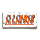 UNIVERSITY OF ILLINOIS LOGO WOOD SIGN (90 X 14