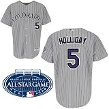 Colorado Rockies Authentic Matt Holliday Road Jersey w 2008 All-Star Patch at Majestic