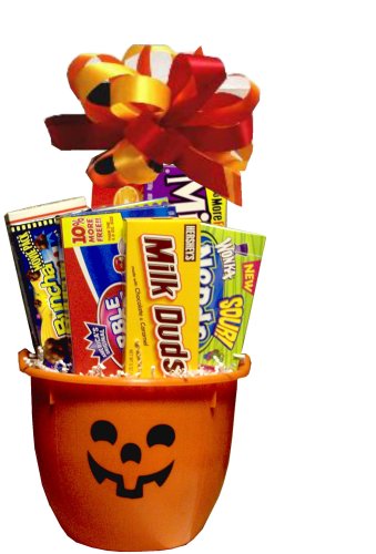 Trick or Treat Halloween Pumpkin Gift Basket by Great Themes Galore