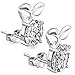 Freeman Jewels Baby Girl Earrings Sterling Silver 5mm Round-Cut Cubic Zirconia Stud Earrings