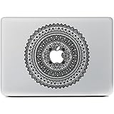 NDAD&reg; Ethic Flower Around Vinyl Decal Partial Art Stickers Skin for MacBook Pro 13, and MacBook Air 13.3" Macbook Retina 13.3",Unibody 13 Inch Laptop