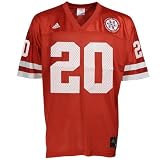 adidas Nebraska Cornhuskers #20 Scarlet Youth Replica Football Jersey