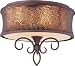 Maxim Lighting 24160SBUB Alexander - Three Light Semi-Flush Mount, Umber Bronze Finish with Shimmer Bronze Shade