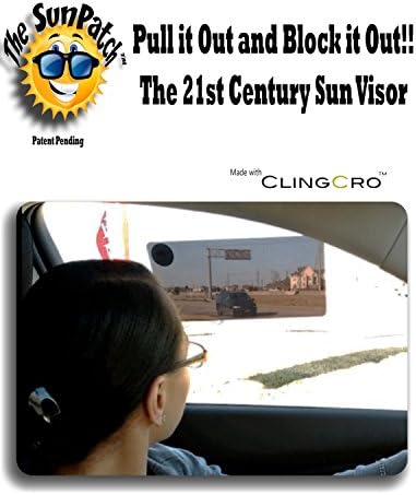 The Sunpatch (Patent Pending)- 21st Century Sun Visor Made with Revolutionary ClingCro Technology