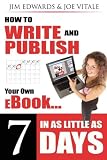 51UmR1s3%2BHL. SL160  How to Write and Publish Your Own eBook in as Little as 7 Days