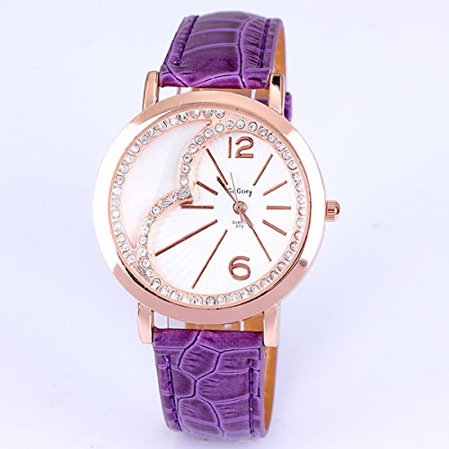 Liu Nail Series Punk Rome Digital Single Circle Smooth Toughened Glass Surface Leather Ladies Fashion Watches