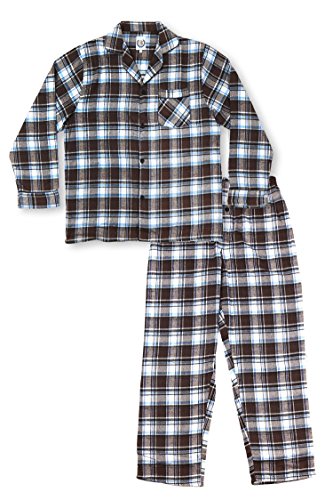 North 15 Mens 100 % Cotton Flannel Yarn Dyed Pajama Set