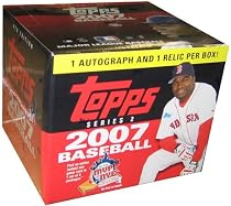 2007 Topps Series 2 Baseball Cards Unopened Jumbo Hobby Box (10 Packs/box, 50 Cards/pack) - Average of 1 Autographs & 1 Memorabilia Card Per Box Plus Dozens of Other Great Insert Cards!