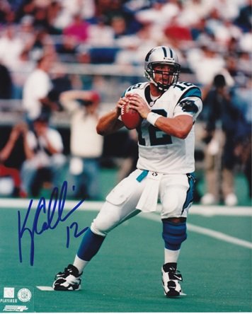 Kerry Collins Autographed Carolina Panthers 8x10 Photo