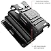 ZTE Case Compatible ZTE Maven 3, Maven 2, ZFive 2, Prestige, Prestige 2, Sonata 3, Avid Plus, Avid Trio,Overture 3,Prelude Plus [Tempered Glass Screen Protector] Belt Clip Holster Kickstand -Black