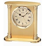 Seiko Desk and Table Alarm Clock Gold-Tone Solid Brass Case