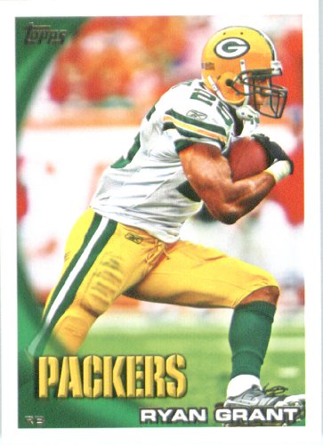 2010 Topps NFL Football Card # 240 Ryan Grant - Green Bay Packers - NFL Trading Card in a Protective ScrewDown Case!