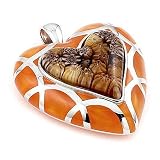 Brown Millacreli Heart Pendant