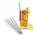 Hawkeye Set of 4 Stainless Steel Reusable Drinking Straws with FREE Cleaning Brush - Durable, BPA Free and Eco Friendly - 10.5 Inches - Fits 30 Oz and 20 Oz Yeti Rambler Tumblers and Other Tall Cups