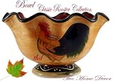 FRUIT BOWL, COUNTRY ROOSTER VINTAGE DECOR