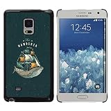 Slim Design Hard PC/Aluminum Shell Case Cover for Samsung Galaxy Mega 5.8 9150 9152 Whale Ocean Sea Vignette Book Sails / JUSTGO PHONE PROTECTOR