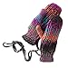 Mudd Womens Soft Orange & Purple Knit Mittens with String Attachment