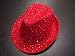 Sparkle Glitter Fedora / Red / Red Hat Lady Society photo