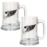 NHL Washington Capitals Two Piece 15-Ounce Glass Tankard Set- Primary Logo
