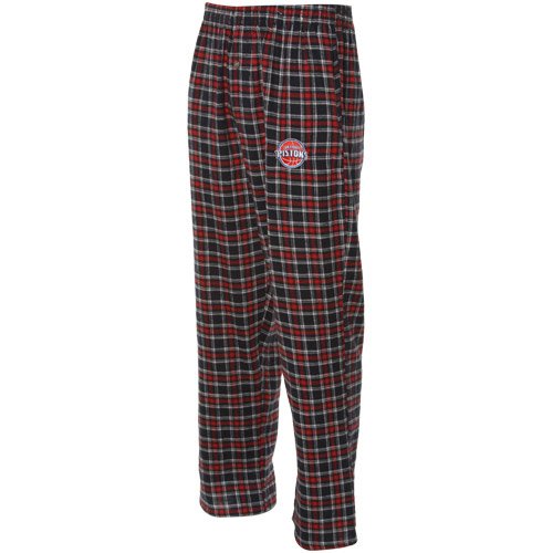 Detroit Pistons Navy Blue-Red Plaid Match-Up Pajama Pants (Large)