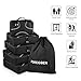FOREGOER 5 Set Packing Cubes Travel Luggage Organizers with Laundry Bag – Black