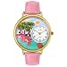 Whimsical Watches Women's G0150001 Flamingo Pink Leather Watch