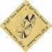 Gift Boxed Pack of 48 PERSONALISED Parchment 6cm Square Gift Tags Cymbals