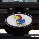 NCAA Kansas Jayhawks Domed Logo Plastic Hitch Cover