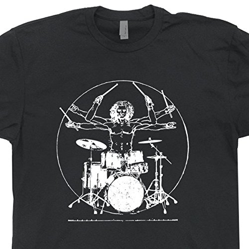 Da Vinci Drums T Shirt Rock Drums T Shirt Drummer Drums Vintage Rock T Shirt Shirtmandude T-Shirts