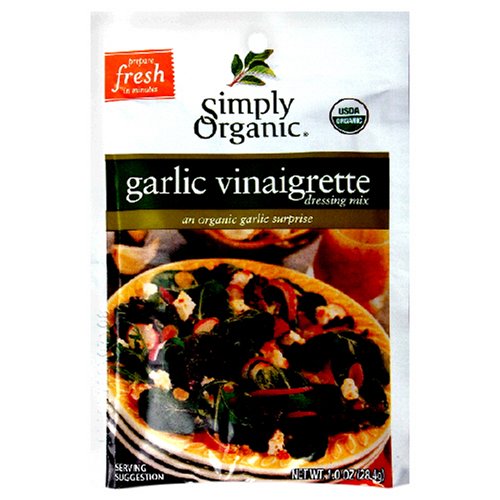Simply Organic Dressing Mix, Garlic Vinaigrette, 1.0-Ounce Packets (Pack of 24) by Simply Organic
