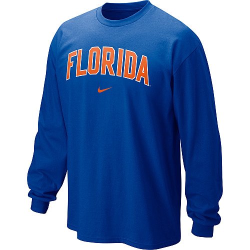 Nike Florida Gators Royal Long Sleeve Boy's T-Shirt Small
