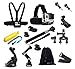 Oumers 14-in-1 Accessories kit Bundle for GoPro, YI Action camera, Telescoping Handheld Monopod + Floating + Handlebar Mount + Chest Head Wrist Strap For xiaomi YI camera Go Pro Hero 1 2 3 4 session
