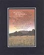 The Lord is My Shepherd... PSALM 23 . . . 8 x 10 Inches Biblical/Religious Verses set in Double Beveled Matting - A Timeless and Priceless Poetry Keepsake Collection