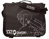 Ghost in the Shell Stand Alone Complex Motoko with Cable Line Art Black Anime Messenger Bag