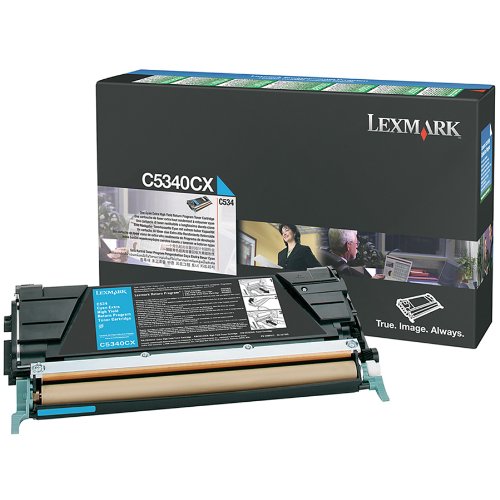 Lexmark C534N Cyan Extra High Yield Return Program Toner Cartridge (7K)