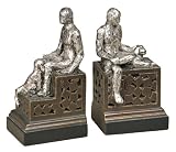 Set of 2 Man'S Best Friend Bookends - Silvertone