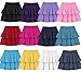 City Threads Girls' Soft 100% Cotton Tiered Skirt for School or Play MADE in USA