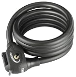 ABUS Fahrradschloss Millennio Phantom 895/185 + TexKF, schwarz matt, 185 cm
