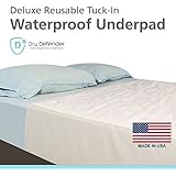 Washable Waterproof Mattress Sheet Protector Bed Extra Large Underpad - 36in x 70in with Tuck-in Tails