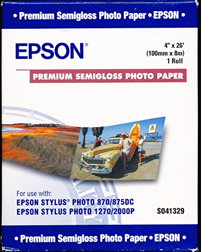 Epson S041329 4in Roll Premium Semiglossphoto Paper For 1270-870-875Dc & 2000P