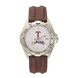 Texas Rangers Mens MLB All-Star Watch (Leather Band)