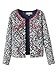 Persun Women Vintage Ethnic Print Long Sleeve Quilted Jacket Coat