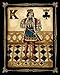 WallsThatSpeak 4 Harlequin Playing Card Poker Joker Jack Queen King Gregory Gorham Prints, 8 x 10-Inch, Black/Gold
