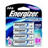 Energizer L91BP-8 Lithium AA Photo Battery (8-Pack)