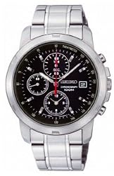 Stainless Steel Chronograph Black Dial