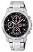 Stainless Steel Chronograph Black Dial