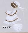 Miniature Hand Crocheted Doll Baby Outfit by Heidi Ott