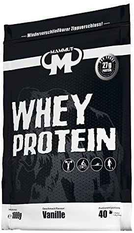 Mammut 1000 g Vanilla Whey Protein by Fitnesshotline GmbH
