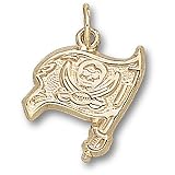LogoArt Tampa Bay Buccaneers 10kt Gold Charm
